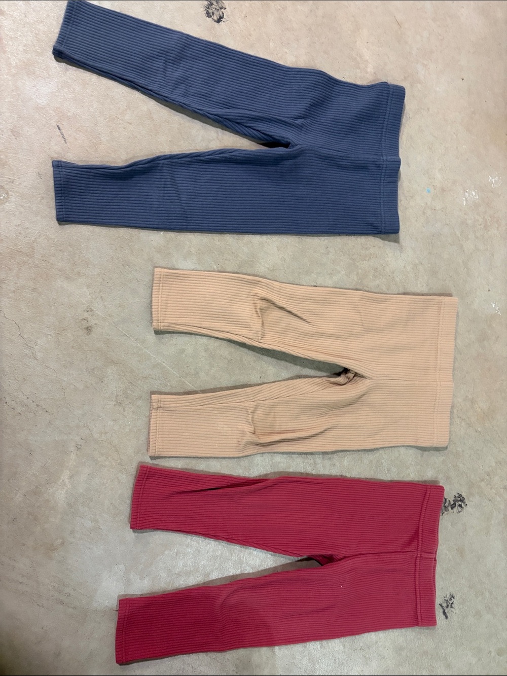 Garanimals Ribbed Leggings - Grey, Beige & Red